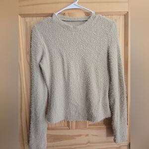 Cozy Textured Sweater in Cream